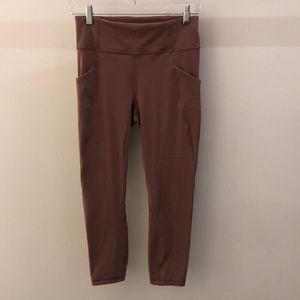 Lululemon 7/8 leggings dusty rose color